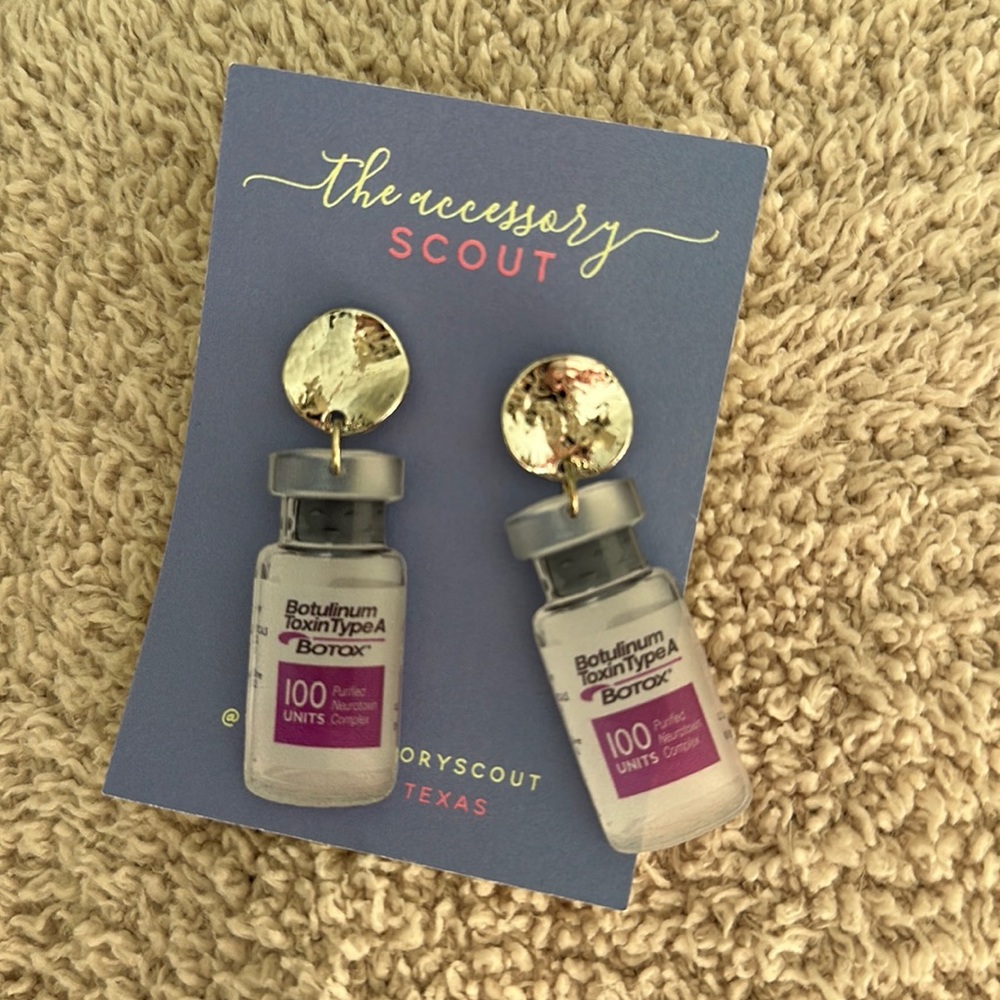 Cute dangling Botox Earrings